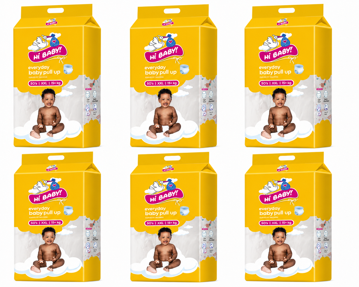6 x Hi Baby Pull-up Diapers XX-L 15+KG 50s