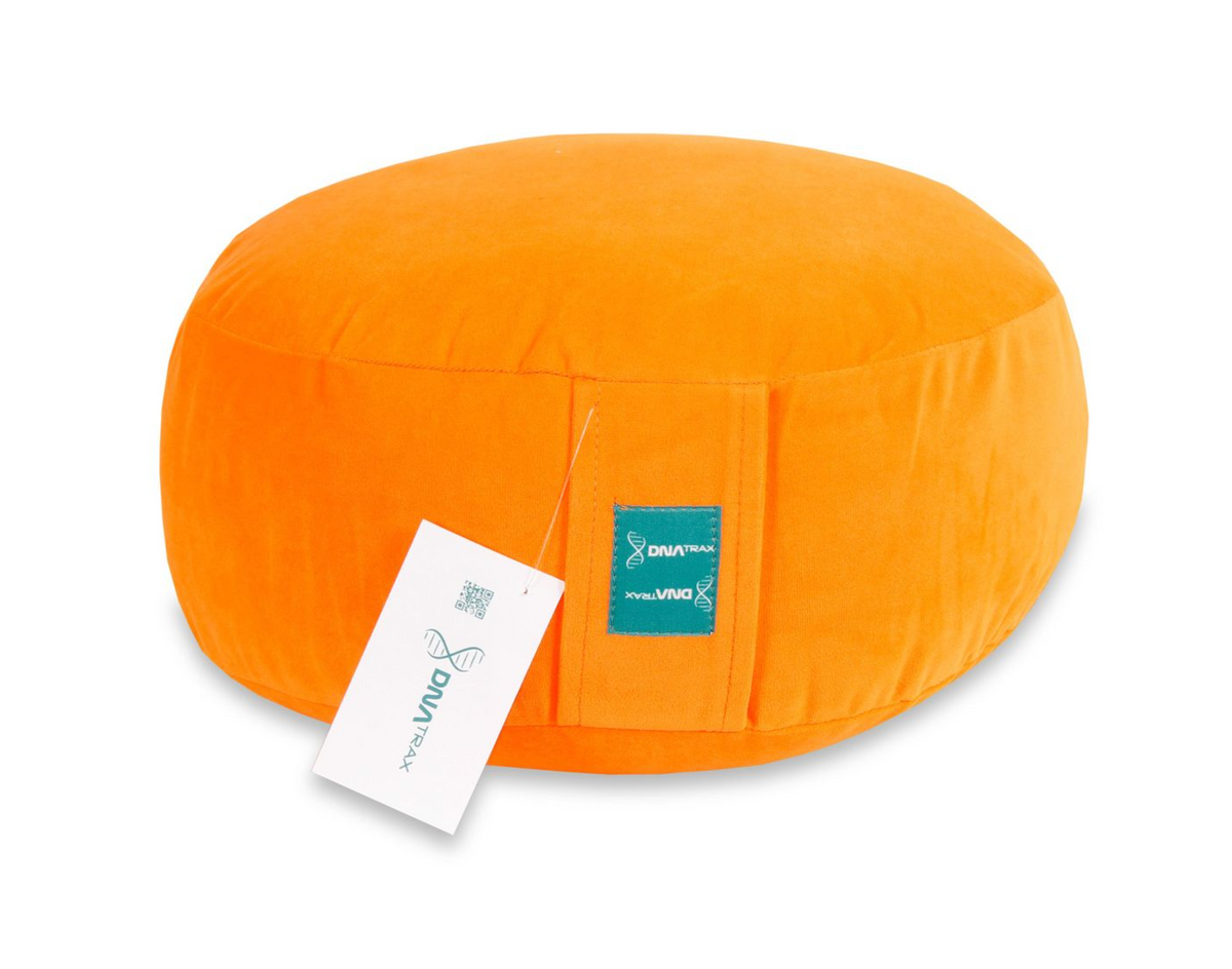 Premium Round Meditation Yoga Cushion - Orange
